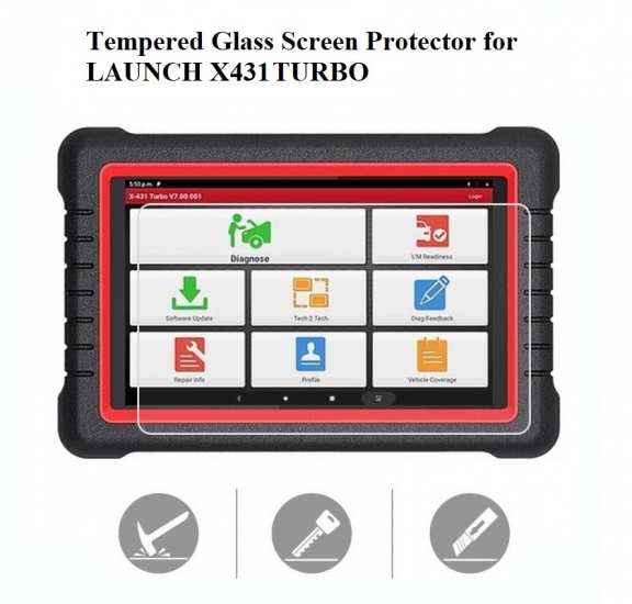 Tempered Glass Screen Protector for LAUNCH X431 TURBO - Click Image to Close